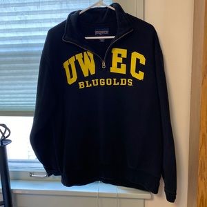 Black Jansport UWEC sweatshirt size large